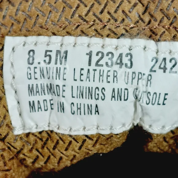 Timberland 1234 242 Hiking Nubuck Leather Brown Lace Up Boots X374 - Picture 10 of 11